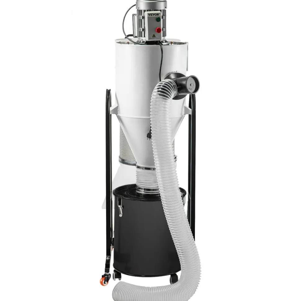 VEVOR Cyclone Dust Collector Woodworking Dust Collector 2HP 220V Heavy Duty
