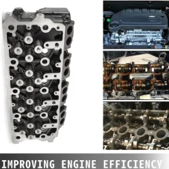 VEVOR Cylinder Head Assembled, Engine Cylinder Head Assembly Replacement 6.4L, Cast Iron Cylinder Head Fit for 08-10 Ford F250 F350 F450 F550