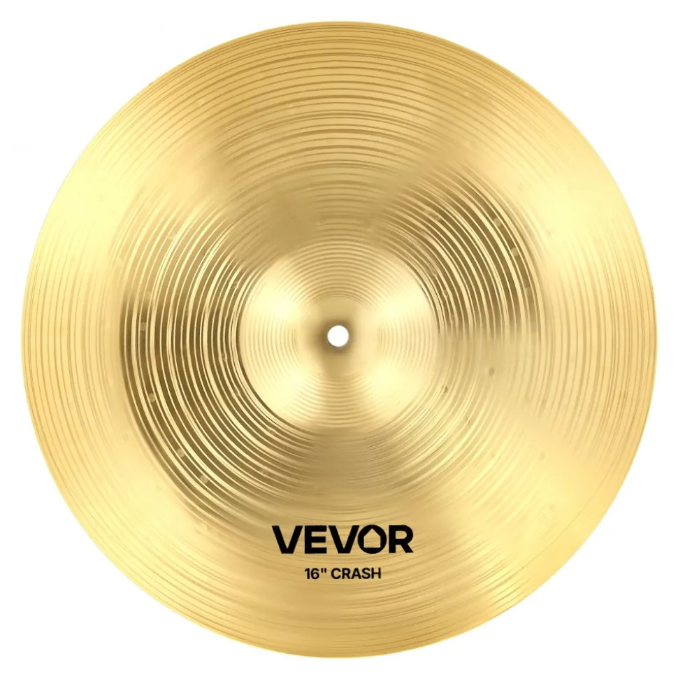 VEVOR Cymbal Pack, 4 Pieces Cymbals for Drum Set, Alloy Cymbals Drum Set Includes 14-inch Hi-Hats, 16-inch Crash, 18-inch Crash, 20-inch Ride, Drumsticks & Cymbal Bag, Alloy Cymbal Pack for Drummer