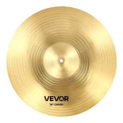 VEVOR Cymbal Pack, 4 Pieces Cymbals for Drum Set, Alloy Cymbals Drum Set Includes 14-inch Hi-Hats, 16-inch Crash, 18-inch Crash, 20-inch Ride, Drumsticks & Cymbal Bag, Alloy Cymbal Pack for Drummer