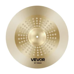 VEVOR Cymbal Pack, 4 Pieces Cymbals for Drum Set, Alloy Cymbals Drum Set Includes 14-inch Hi-Hats, 16-inch Crash, 20-inch Ride, 10-inch Splash, Drumsticks & Cymbal Bag, Alloy Cymbal Pack for Drummer