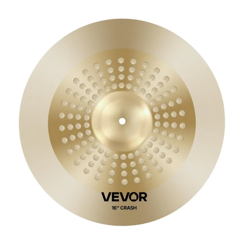 VEVOR Cymbal Pack, 4 Pieces Cymbals for Drum Set, Alloy Cymbals Drum Set Includes 14-inch Hi-Hats, 16-inch Crash, 20-inch Ride, 10-inch Splash, Drumsticks & Cymbal Bag, Alloy Cymbal Pack for Drummer