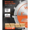 VEVOR Dado Blade Set, 8 inch Diameter, 12 Sharp Alloy Teeth, 5/8 inch Arbor, Fine Finish, Stacking Dado Blades with Chippers and Shims, Noise-Reducing Heat Vents, for Cutting Plywood, OSB, Hardwood