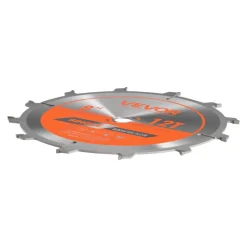 VEVOR Dado Blade Set, 8 inch Diameter, 12 Sharp Alloy Teeth, 5/8 inch Arbor, Fine Finish, Stacking Dado Blades with Chippers and Shims, Noise-Reducing Heat Vents, for Cutting Plywood, OSB, Hardwood