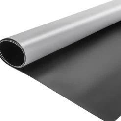 VEVOR Dance Floor Roll Portable, 6.6x15.7ft Practice Dance Floor,1.5mm Thickness PVC Dance Flooring Grey/Black Roll Out Dance Floor Non-Slide & Wearproof Dance Floor Easy Cleaning for Ballet