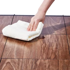 VEVOR Dance Floor Tiles, 12.4 x 12.4 in 25 Piece Interlocking Dance Flooring, Portable Dance Practice Floor with Cushioned Base  (Oak Wood Grain, 25 sq. ft/Box )