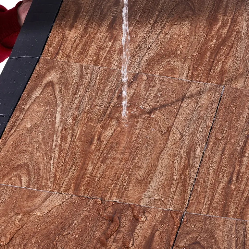 VEVOR Dance Floor Tiles, 12.4 x 12.4 in 52 Piece Interlocking Dance Flooring, Portable Dance Practice Floor with Cushioned Base (Oak Wood Grain, 52 sq. ft/Box )
