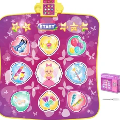 VEVOR Dance Mat, 9-Button Dance Mixer Rhythm Step Play Mat, Electronic Dance Pad with 3 Game Modes, Adjustable Volume, Built-in Music, 8 Challenge Levels, Birthday Toys Gifts for 3+ Year Old Girls