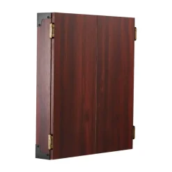 VEVOR Dartboard and Cabinet Set, Ready-to-Play Bundle Official Size Dartboard Cabinet, Steel Tip Dart Hideaway Cabinet, Features Easy Assembly, Complete with All Accessories, Perfect for Cricket Games