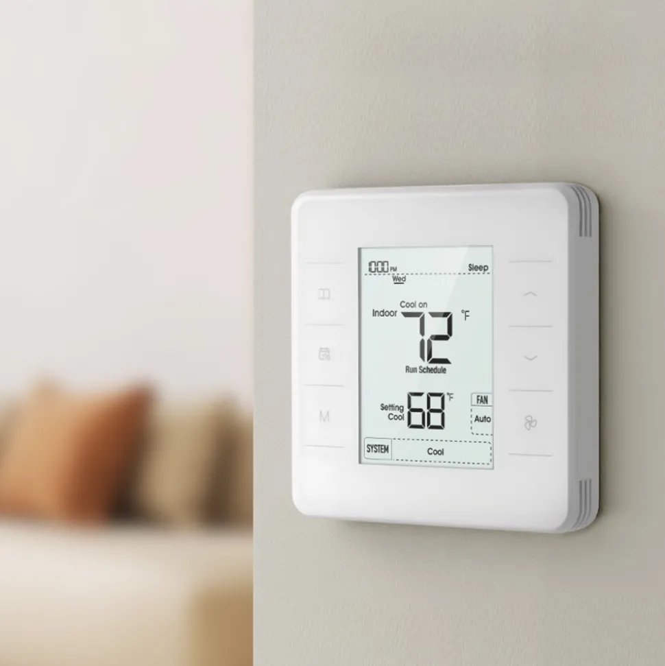 VEVOR 7-Day Programmable Thermostat, Home Thermostats for Heat Pump,Air Conditioner,Underfloor Heating, LED Screen with Backlight & 1Cool+1Heat,Energy-Efficient,Wide Temp Range,White