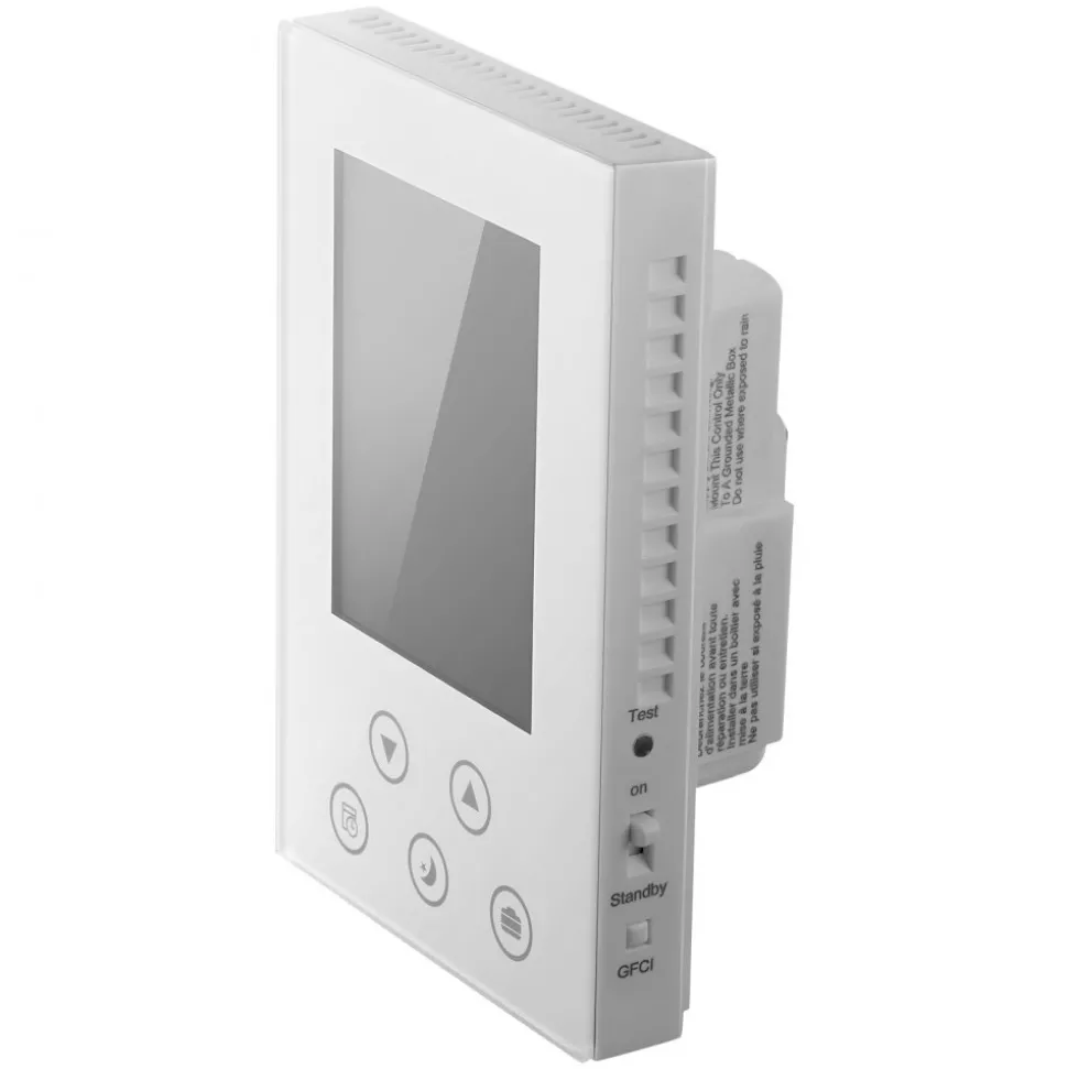 VEVOR 7-Day Programmable Thermostat, Home Thermostats for Radiant Underfloor Heating Cable,Heat Pump, Built-in GFCI & Sensitive Sensor, LED Screen with Backlight,Energy-Efficient,White