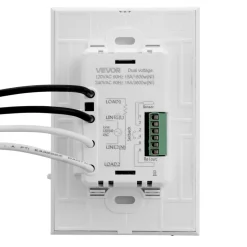 VEVOR 7-Day Programmable Thermostat, Home Thermostats for Radiant Underfloor Heating Cable,Heat Pump, Built-in GFCI & Sensitive Sensor, LED Screen with Backlight,Energy-Efficient,White
