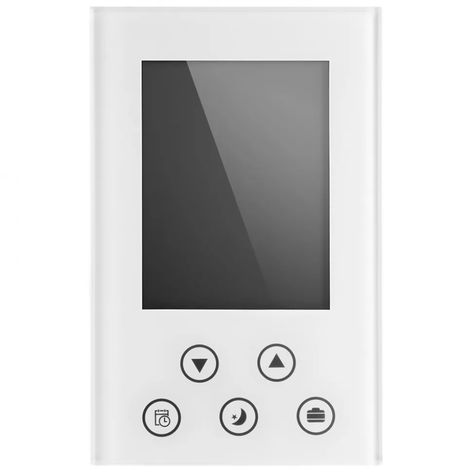 VEVOR 7-Day Programmable Thermostat, Home Thermostats for Radiant Underfloor Heating Cable,Heat Pump, Built-in GFCI & Sensitive Sensor, LED Screen with Backlight,Energy-Efficient,White