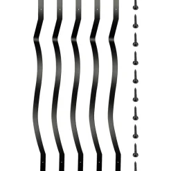 VEVOR Deck Balusters, 51 Pack Metal Deck Spindles, 32.25"x1" Staircase Baluster with Screws, Aluminum Alloy Deck Railing for Wood and Composite Deck, Stylish Baluster for Outdoor Stair Deck Porch