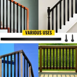 VEVOR Deck Balusters, 76 Pack Metal Deck Spindles, 29.5