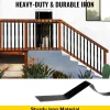 VEVOR Deck Balusters, 51 Pack Metal Deck Spindles, 32.25"x1" Staircase Baluster with Screws, Iron Deck Railing for Wood and Composite Deck, Stylish Baluster for Outdoor Stair Deck Porch