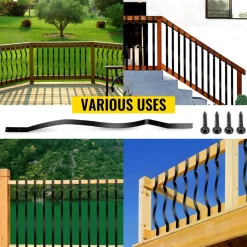 VEVOR Deck Balusters, 51 Pack Metal Deck Spindles, 32.25