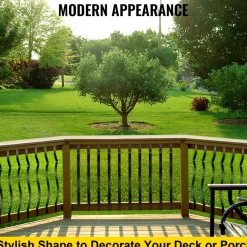 VEVOR Deck Balusters, 51 Pack Metal Deck Spindles, 32.25