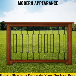 VEVOR Deck Balusters, 10 Pack Metal Deck Spindles, 44