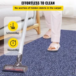 VEVOR Deep Blue Marine Carpet 6 ft x 29.5 ft Marine Carpeting Marine Grade Carpet for Boats with Waterproof Back Outdoor Rug for Patio Porch Deck Garage Outdoor Area Rug Runner Non-Slide Porch Rug