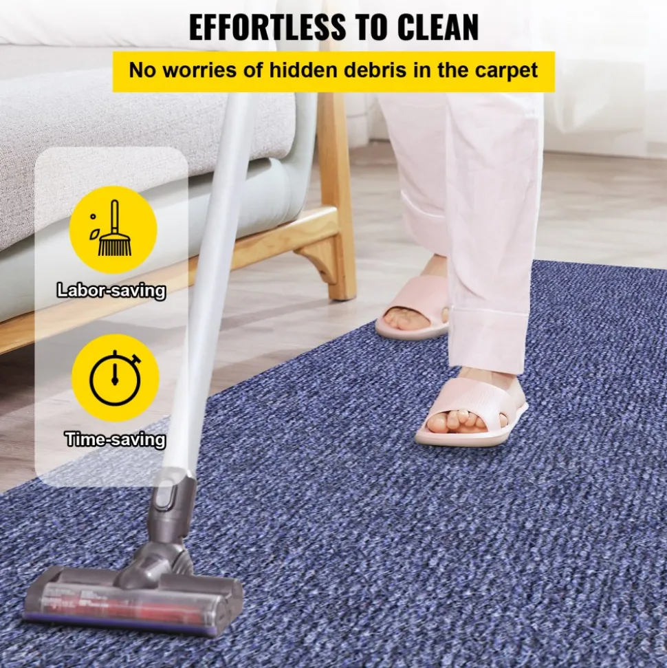 VEVOR Deep Blue Marine Carpet 6 ft x 29.5 ft Marine Carpeting Marine Grade Carpet for Boats with Waterproof Back Outdoor Rug for Patio Porch Deck Garage Outdoor Area Rug Runner Non-Slide Porch Rug
