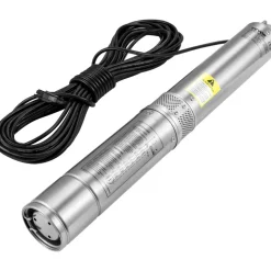 VEVOR Deep Well Submersible Pump, 0.5HP 115V/60Hz, 28gpm Flow 167ft Head, with 33ft Electric Cord, 4" Stainless Steel Water Pumps for Industrial, Irrigation&Home Use, IP68 Waterproof Grade