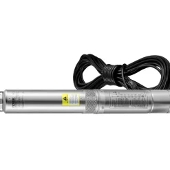 VEVOR Deep Well Submersible Pump, 3HP 230V/60Hz, 37GPM 640 ft Head, with 33 ft Cord & External Control Box, 4 inch Stainless Steel Water Pumps for Industrial, Irrigation and Home Use, IP68 Waterproof