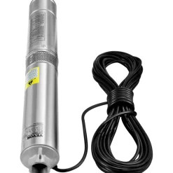 VEVOR Deep Well Submersible Pump, 1.5HP 230V/60Hz, 37gpm 276ft Head, with 33ft Electric Cord, 4
