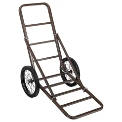 VEVOR Deer Cart, 300 LBS Capacity Folding Game Cart, Deer Cart Game Hauler with Big Rubber Wheels & Ergonomic Handle, Heavy-Duty Game Cart Accessories, Utility Gear Dolly for Hunting Fishing Hiking