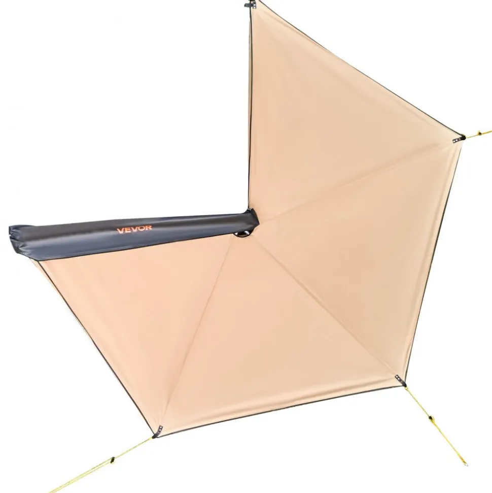 VEVOR 270 Degree Awning, 52 sq.ft Driver Side Vehicle Awning, Waterproof UV50+ Car Side Awnings with Carry Bag, All-Weather Free-Standing Overland Awnings Car Shelter for SUV Van Truck Camping
