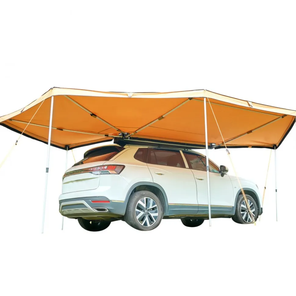 VEVOR 270 Degree Awning, 133 sq.ft Passenger Side Vehicle Awning, Waterproof UV50+ Car Side Awnings with Carry Bag, All-Weather Free-Standing Overland Awnings Car Shelter for SUV Van Truck Camping