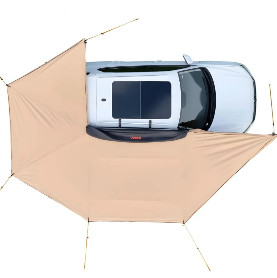 VEVOR 270 Degree Awning, 133 sq.ft Passenger Side Vehicle Awning, Waterproof UV50+ Car Side Awnings with Carry Bag, All-Weather Free-Standing Overland Awnings Car Shelter for SUV Van Truck Camping