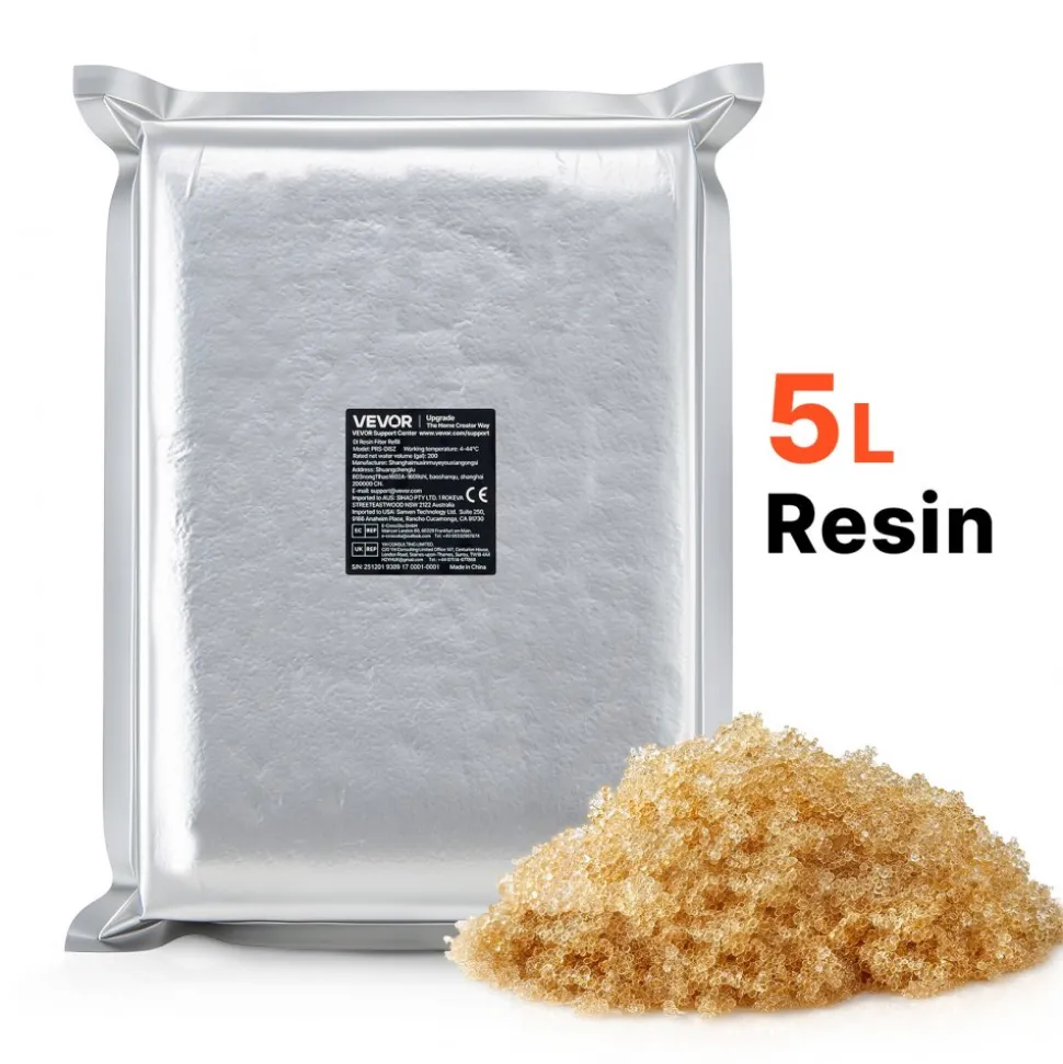 VEVOR Deionized Resin Filter Refill for Spotless Car Wash System, 5L Mixed-Bed DI Resin Filter Cartridge Refill - Compatible with Refillable Deionized Water System for Cars RVs Boats