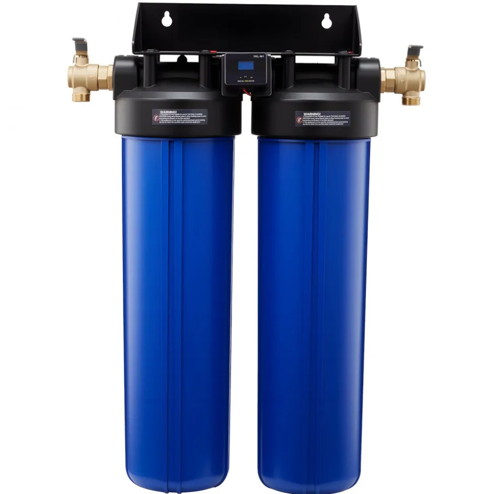 VEVOR Deionized Water System for Car Wash, Spotless Car Wash Water System with 2 x 4L DI Resin, Bypass Valve & TDS Meter, Spot-Free Deionized Water Filter for Cars RVs Motorcycles Windows