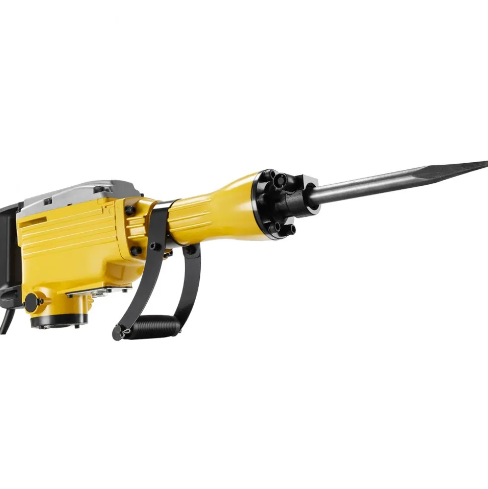 VEVOR Demolition Jack Hammer, 2200W 1350 BPM Jack Hammer Concrete Breaker, Heavy Duty Electric Jack Hammer 4pcs Chisels Bit with Gloves, 360° Swiveling Front Handle for Trenching and Breaking Holes