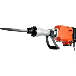 VEVOR Demolition Jack Hammer, 2100 W Powerful Electric Jackhammer, 1650 BPM Concrete Breaker with 2 Point Chisels, 2 Flat Chisels, Hand Trolley, Gloves, for Concrete, Wall, Brick, Tile and Foundation