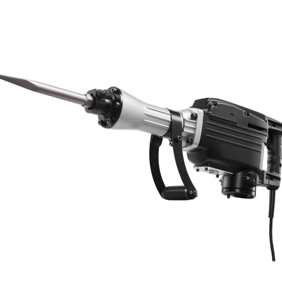 VEVOR Demolition Jack Hammer, 2800 W Powerful Electric Jackhammer, 1200 BPM Concrete Breaker with 3 Chisels, a Clay Spade, Carrying Case, Gloves, for Concrete, Wall, Brick, Tile and Foundation