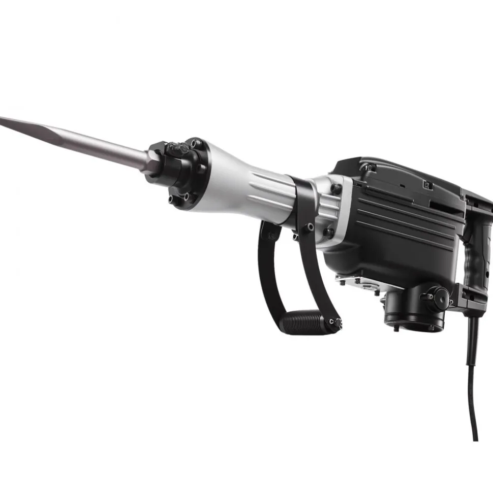 VEVOR Demolition Jack Hammer, 2800 W Powerful Electric Jackhammer, 1200 BPM Concrete Breaker with 3 Chisels, a Clay Spade, Carrying Case, Gloves, for Concrete, Wall, Brick, Tile and Foundation