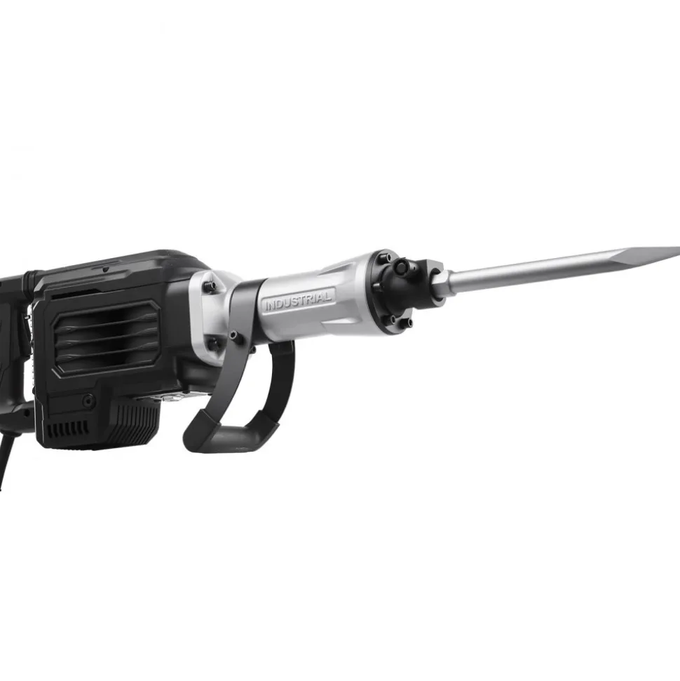 VEVOR Demolition Jack Hammer, 2800 W Powerful Electric Jackhammer, 1200 BPM Concrete Breaker with 3 Chisels, a Clay Spade, Carrying Case, Gloves, for Concrete, Wall, Brick, Tile and Foundation