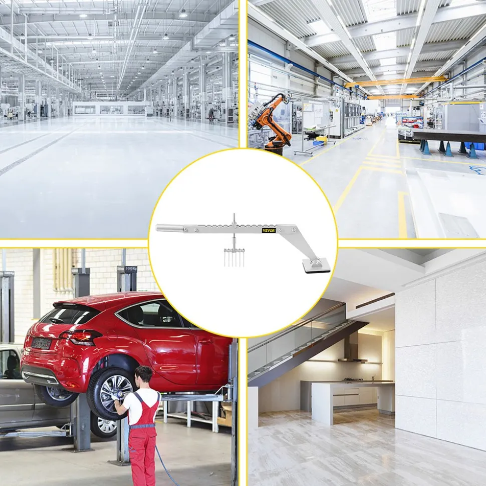VEVOR Dent Pull Lever Bar 6 Claw Hook Dent Puller Single Leg Lifter Portable Dent Pull Bar Aluminum Alloy for Car Dent Repairing