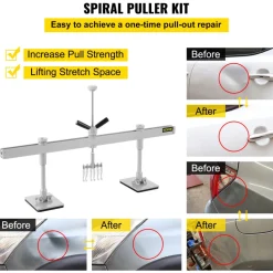 VEVOR Dent Pull Lever Bar Kit Fit for Both Aluminum and Steel Dent Pulling (33INCH/850MM)