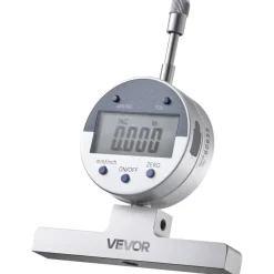 VEVOR Depth Gauge, Depth Micrometer Digital Electronic Indicator 0-22 inch Measuring Range, 0.0005