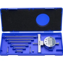 VEVOR Depth Gauge, Depth Micrometer Digital Electronic Indicator 0-22 inch Measuring Range, 0.0005