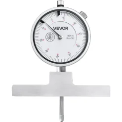 VEVOR Depth Gauge, Depth Micrometer 0-22 inch Measuring Range, 0.001