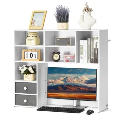 VEVOR Desktop Bookshelf, 3-Tier Desktop Storage Organizer, 37