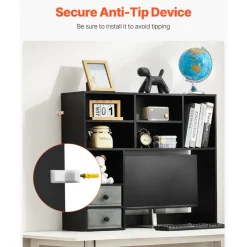 VEVOR Desktop Bookshelf, 3-Tier Desktop Storage Organizer, 37