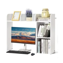 VEVOR Desktop Bookshelf, 2-Tier Desktop Storage Organizer, 37.2