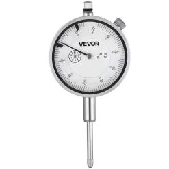 VEVOR Dial Test Indicator with 360-Degree Flexible Arm and 360-Degree Locking Pliers, 0.001 inch Accuracy, 0-1 inch Range, Professional for Machine Set-Up, Narrow Area Measurement, Storage Case