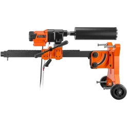 VEVOR Diamond Core Drilling Machine, 8 in Drilling Diameter, Handheld Dry and Wet Concrete Core Drill Rig with 4 Drill Bits, 1075/2300 RPM 2-Speed, UNC1 1/4-7 Thread, for Concrete Brick Stone, 1800W