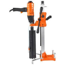 VEVOR Diamond Core Drilling Machine, 0.8-10 in Drilling Diameter, Stand-Mount Dry and Wet Concrete Core Drill Rig with 10 Bits, 470/800 RPM 2-Speed, UNC1 1/4-7 Thread, for Concrete Brick Stone, 2500W